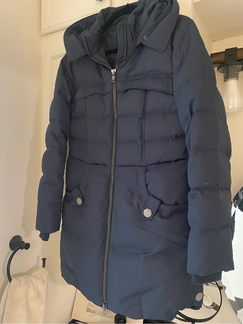 Orolay Women’s Navy Down Puffer Coat Jacket Size Small